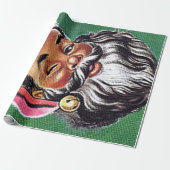 Afrikaanse Amerikaanse zwarte kerstman Cadeaupapier (Uitgerold)