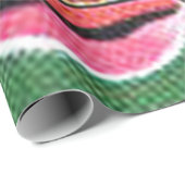 Afrikaanse Amerikaanse zwarte kerstman Cadeaupapier (Rol Hoek)