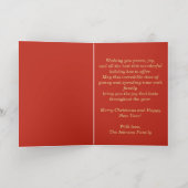 Afrikaanse Amerikaanse zwarte kerstman Folie Wenskaart (Binnenlaag)