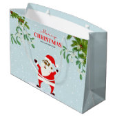 Afrikaanse Amerikaanse zwarte kerstman Groot Cadeauzakje (Achterkant Gekanteld)