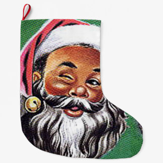 Afrikaanse Amerikaanse zwarte kerstman Grote Kerstsok