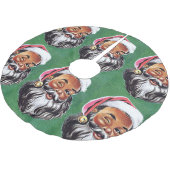 Afrikaanse Amerikaanse zwarte kerstman Kerstboom Rok (Gekanteld)