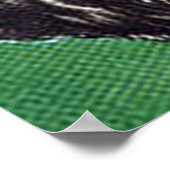 Afrikaanse Amerikaanse zwarte kerstman Poster (Hoek)