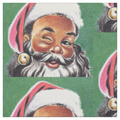 Afrikaanse Amerikaanse zwarte kerstman Stof (Close Up)