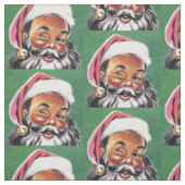 Afrikaanse Amerikaanse zwarte kerstman Stof (Swatch)