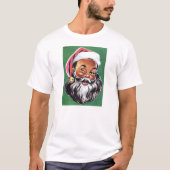 Afrikaanse Amerikaanse zwarte kerstman T-shirt (Voorkant)