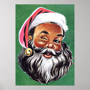 Afrikaanse Amerikaanse Zwarte Kerstmis van de Poster