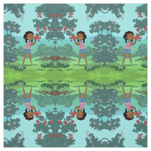 Afrikaanse Amerikaanse zwarte meid Stof (Swatch)