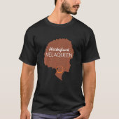 Afrikaanse Amerikaanse zwarte Melaqueen Quote T-shirt (Voorkant)