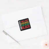 Afrikaanse Amerikaanse zwarte pride Juneteenth Vierkante Sticker (Envelop)