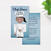 Afrikaanse Amerikaanse zwarte vrouw kookt chef-kok Visitekaartje (Bureau)