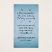 Afrikaanse Amerikaanse zwarte vrouw kookt chef-kok Visitekaartje (Achterkant)