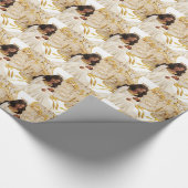 Afrikaanse Angel en Heilige Kind Kerstmis Cadeaupapier (Hoek)