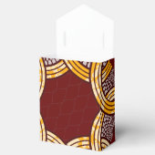 Afrikaanse Ankara Kitenge Gouden Bloemen Bedankdoosjes (Geopend)