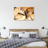 Afrikaanse antilope en flauw canvas afdruk (Insitu (Slaapkamer))