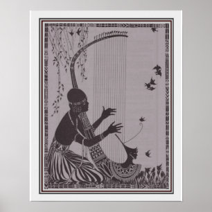 Afrikaanse art Deco Afdrukken 16x20 ca. 1927 Poster