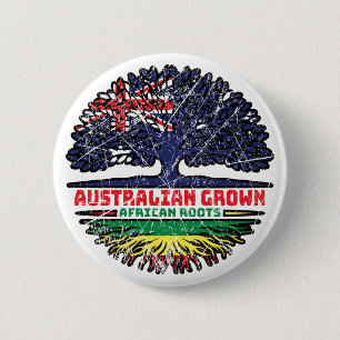 Afrikaanse Australische Australië - boomstammen Ronde Button 5,7 Cm
