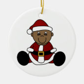 -Afrikaanse Baby Santa Ornament (Voorkant)