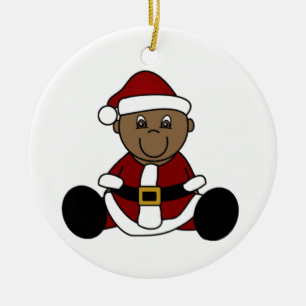 -Afrikaanse Baby Santa Ornament