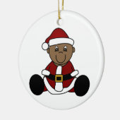 -Afrikaanse Baby Santa Ornament (Links)