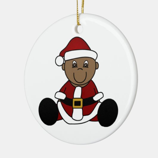 -Afrikaanse Baby Santa Ornament (Links)
