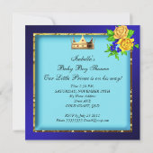 Afrikaanse  Baby shower Prins Boy Kaart (Achterkant)