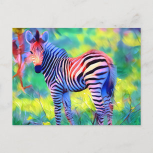 Afrikaanse baby zebra briefkaart