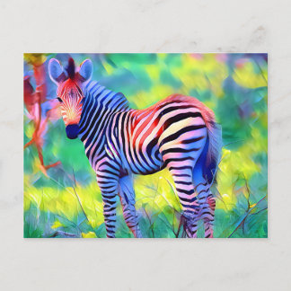 Afrikaanse baby zebra briefkaart