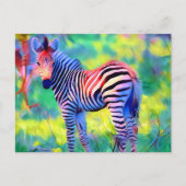 Afrikaanse baby zebra briefkaart (Voorkant)