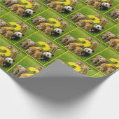Afrikaanse babydieren met een grote twee cadeaupapier (Hoek)
