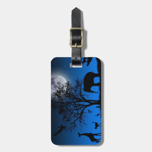 Afrikaanse Bagagelabel (Voorkant verticaal)