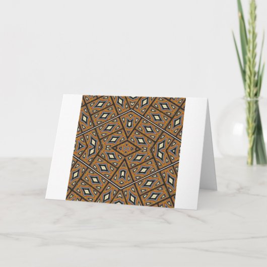 Afrikaanse Bakstenen Kaleidoscoop Kaart (Voorkant)
