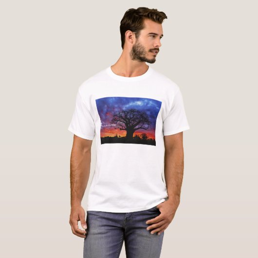 Afrikaanse baobabboom, Adansonia digitata, 2 T-shirt (Voorkant volledig)