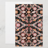 Afrikaanse Batik Klimop Briefpapier (Voorkant / Achterkant)