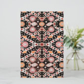 Afrikaanse Batik Klimop Briefpapier (Staand voorkant)