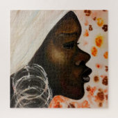 Afrikaanse Beauty Puzzle - Woman Face Painting Legpuzzel (Verticaal)