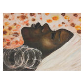 Afrikaanse Beauty Woman Tablecloth - Schilderen Tafelkleed (Voorkant (Horizontaal))