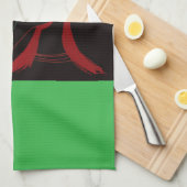 Afrikaanse Beestmeesteres Keukenhanddoek (Quarter Fold)
