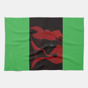 Afrikaanse Beestmeesteres Keukenhanddoek