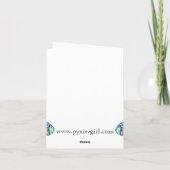 Afrikaanse bekroonde kraan - keer om kaart (Achterkant)