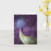 Afrikaanse bekroonde kraan - paars kaart (Gele Bloem)