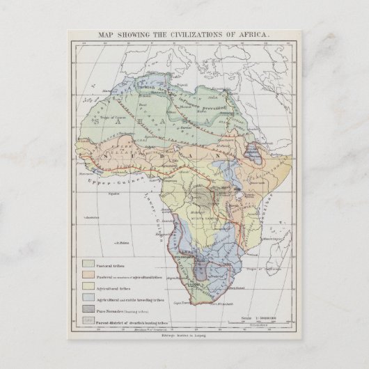 Afrikaanse beschavingen briefkaart (Voorkant)