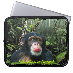 Afrikaanse beschermhoes voor chimpansee- en Oerwou Laptop Sleeve