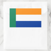 Afrikaanse bevolking etnische vlag rechthoekige sticker (Tas)