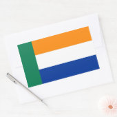 Afrikaanse bevolking etnische vlag rechthoekige sticker (Envelop)