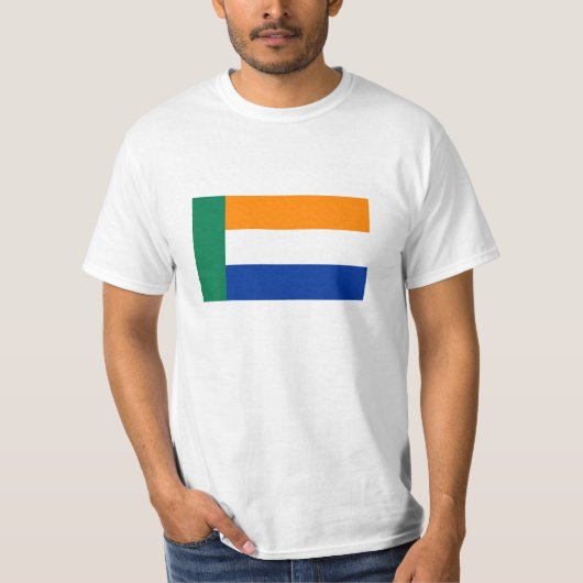 Afrikaanse bevolking etnische vlag t-shirt (Voorkant)
