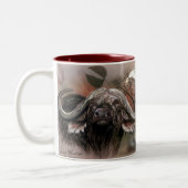 Afrikaanse Big 5 koffie-mok - Cape Buffalo Tweekleurige Koffiemok (Links)