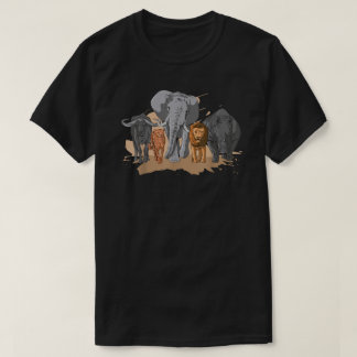 Afrikaanse Big Five Design African Animal Safari A T-shirt
