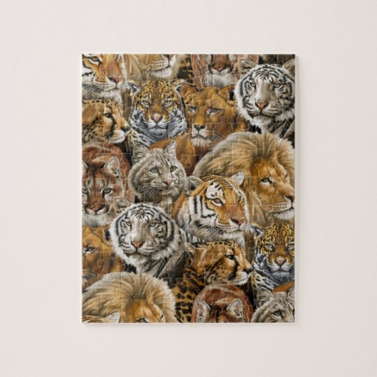Afrikaanse Bigcats Legpuzzel (Verticaal)