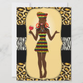 Afrikaanse Birthday BridalShower Bachelor Party Kaart (Voorkant)